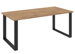 Dostawa 0 Zł! Solidny Stół Loft Imperial 185x90 Metalowe Nogi Dąb Lancelot