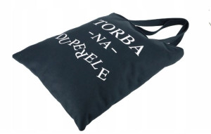 TORBA bawełna czarna,,Torba na duperele'' NOWOŚĆ!!