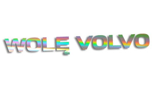 Wycinana naklejka WOLĘ VOLVO holograficzna