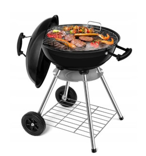 Grill Węglowy Beau Jardin Okrągły Z Pokrywką 45cm