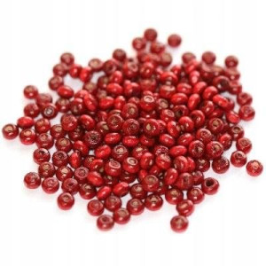 Koraliki Drewniane Burgundowe 3x4mm 250szt