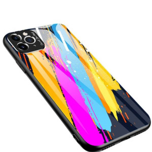 Color Glass Case etui pokrowiec nakładka ze szkła hartowanego z osłoną na a