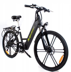 Rower Elektryczny 26 SWIFT ST006 ALUMINIUM czarny