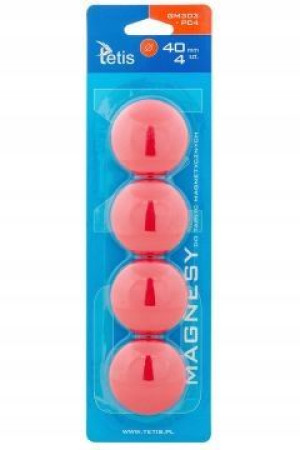 Magnesy do tablic 40 mm 4 szt. Tetis GM303-PC4