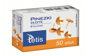 Pinezki złote 50 szt