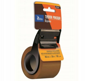 Taśma pakowa brązowa Tetis 48 mm x 25 m GT105-B
