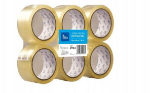 Taśma pakowa przezroczysta Tetis 48 mm x 50 m 6szt