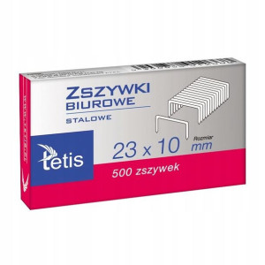 Zszywki Tetis 23/10 500 Szt. X10