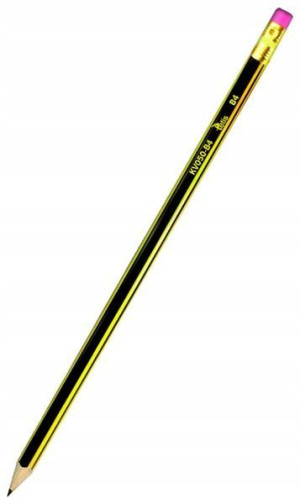 Ołówek techniczny Tetis KV050-4B z gumką