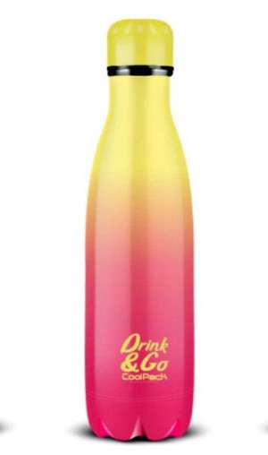 Bidon termiczny metalowy Gradient peach CoolPack