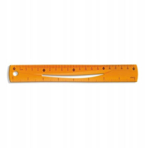 Linijka elastyczna Tetis pomarańczowa 20 cm