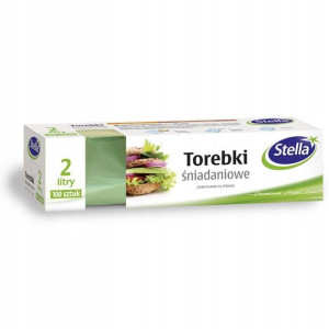 Torebki śniadaniowe Stella 30x20 cm 2 l 100 sztuk