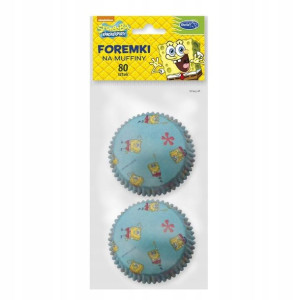Foremki na muffiny 80 szt. Spongebob Stella