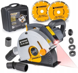 Bruzdownica Elektryczna 3000w 150mm Walizka Laser