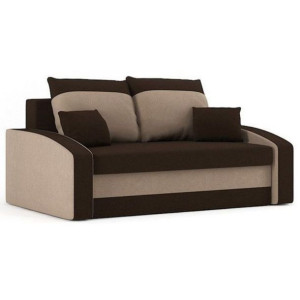 Sofa rozkładana, z funkcją spania, Hewlet, 152x90x80 cm, brąz, cappuccino