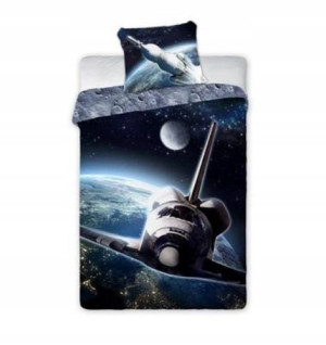 Pościel Kosmos Satelita 140x200+70x90 Galaktyka