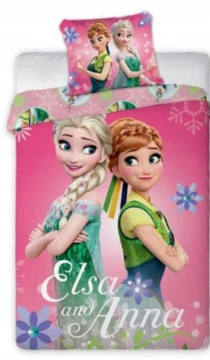 Pościel Frozen Elsa 140x200 + 1x70x90 KRAINA LODU