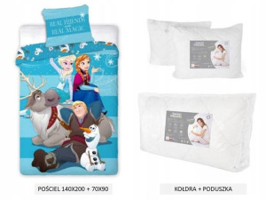 Pościel 140x200+ Elsa Frozen+kołdra +poduszka
