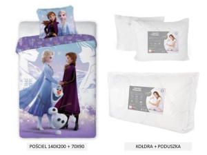 Pościel 140x200+ Elsa Frozen+kołdra +poduszka