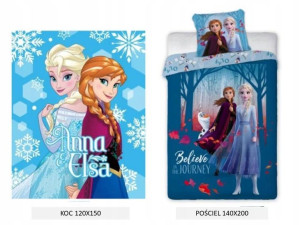 Pościel Elsa 140x200+70x90 + Koc 150x120 Elsa