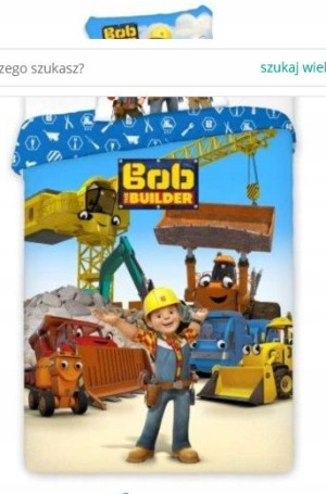 Pościel Bob Budowniczy 140x200 + 70x90
