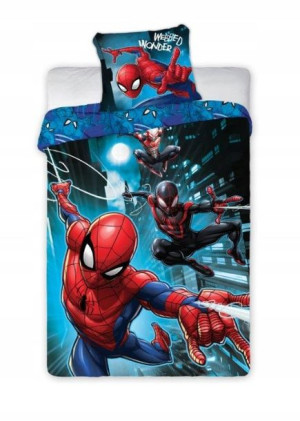POŚCIEL Komplet SPIDER MAN 140X200 70X90 Bawełna