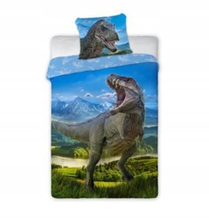Pościel bawełniana 160X200+70X80 Dinozaur T-REX