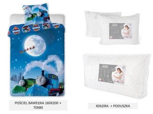 Pościel160x200 Tomek I Przyjaciele+kołdra+poduszka