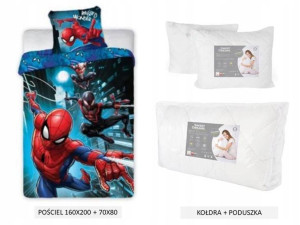 Pościel 160x200 Spiderman + Kołdra+poduszka