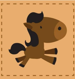 Ręcznik Do Przedszkola Do Rąk 30x30 Konik