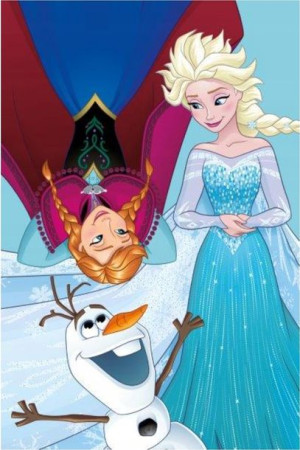 Ręcznik kąpielowy Frozen 40x60 Anna Elsa Olaf