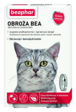 Beaphar Obroża Bea Naturalna Zapachowa Dla Kociąt I Kotów