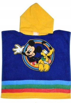 MYSZKA MICKEY ponczo ręcznik kąpielowy 100x50