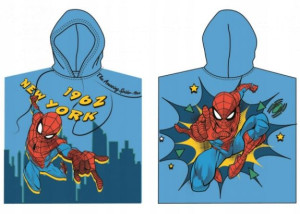 Ręcznik z kapturem SpiderMan plazowy ponczo poncho