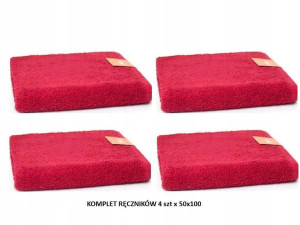 Komplet Ręczników 4 x 50x100 ręcznik 4 szt 500g