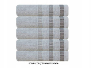 Komplet Ręczników 5 x 30x50 ręcznik 5 szt
