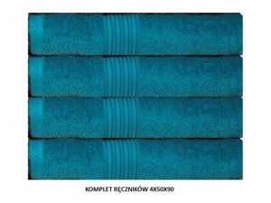 Komplet ręczników 4 x 50x90 cm ręcznik 4 szt