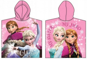 Ręcznik z Kapturem 55x110 cm Poncho Elsa Frozen