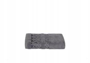 Ręcznik 50x90 Frotte 500g. Popielaty Wzór