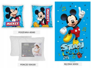 Poszewka Jasiek 40x40 Mickey+poduszka+ręcznik