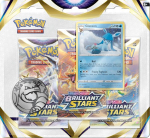 Pokémon TCG: Brilliant Stars 3Pack Blister Glaceon