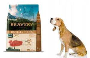 Bravery sucha karma PREMIUM dla psa o smaku IBERYJSKA WIEPRZOWINA 12kg