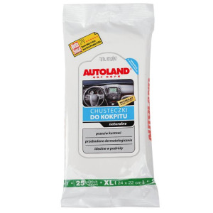 Autoland Chusteczki Do Kokpitu Naturalne 25szt