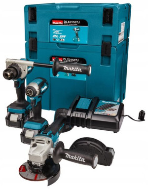 Zestaw Ddf486+dtd153+dga504 2*5.0 Dlx3155tj Makita