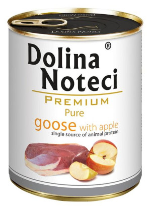 Dolina Noteci Premium Pure Bogata w gęś z jabłkiem 800g