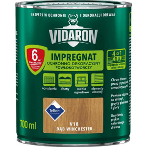 VIDARON Impregnat Ochronno-Dekoracyjny V18 Dąb Winchester 0,7L