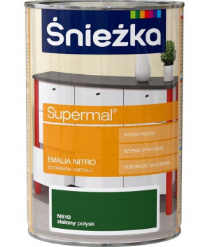 ŚNIEŻKA Emalia Nitro 1L Zielony N510 POŁYSK