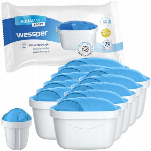 10x Filtr Wessper Sport do dzbanków: Brita, Aquaphor, Dafi (ZAMIENNIK)