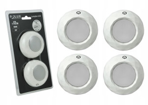 4 X Lampka Podszafkowa Lampa Meblowa Led + Baterie