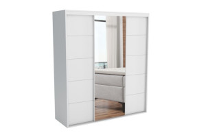 Szafa przesuwna z lustrem 200 cm Green 13 na wymiar